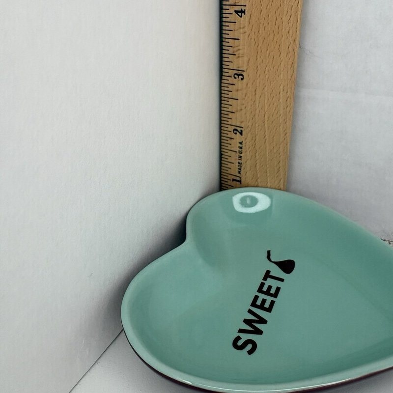 Hershey’s Kisses Sweet Heart Trinket Dish Fitz & Floyd Teal Ceramic