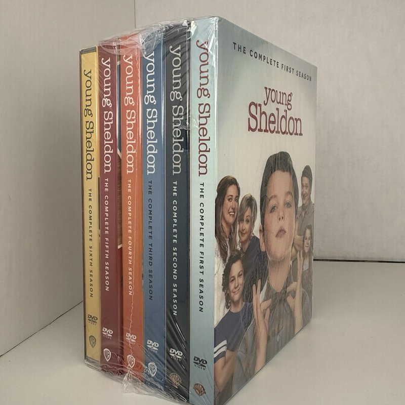 Young Sheldon Seasons 1–6 DVD Box Set Factory Sealed
