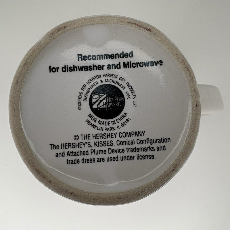 Hershey’s Kisses 100th Anniversary Mug I Love You Heart Red Polka Dot