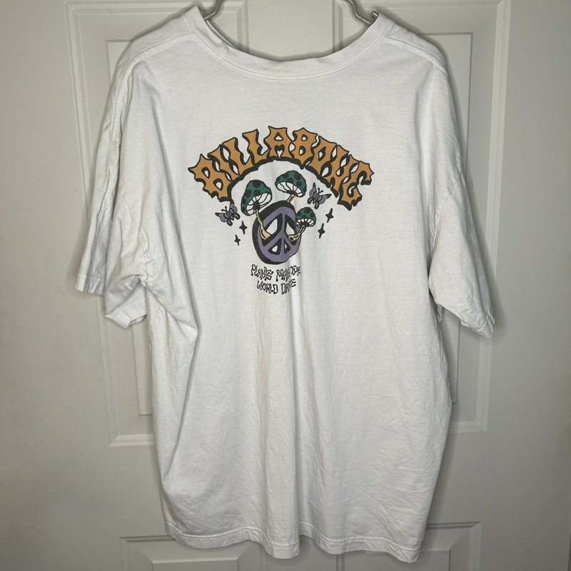 Billabong Plants Make the World Dance Graphic T Shirt White XXL