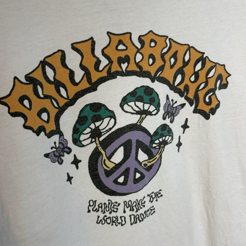 Billabong Plants Make the World Dance Graphic T Shirt White XXL