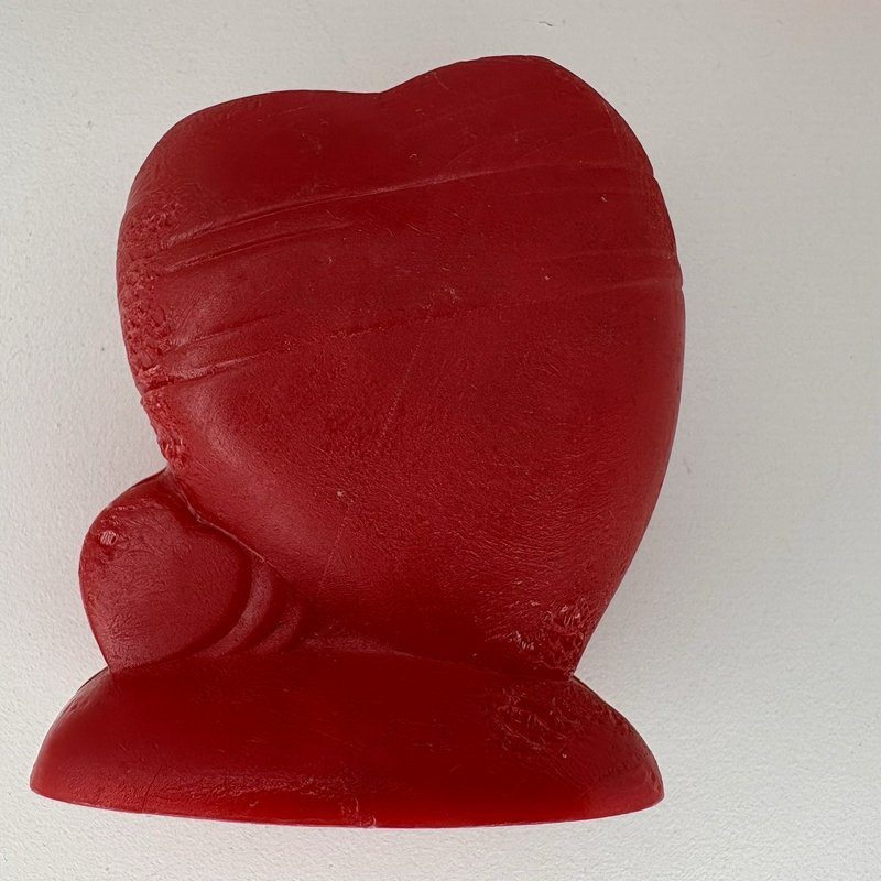 Vintage Valentine Plastic Candy Set Heart Container Nut Baskets Cupcake Picks