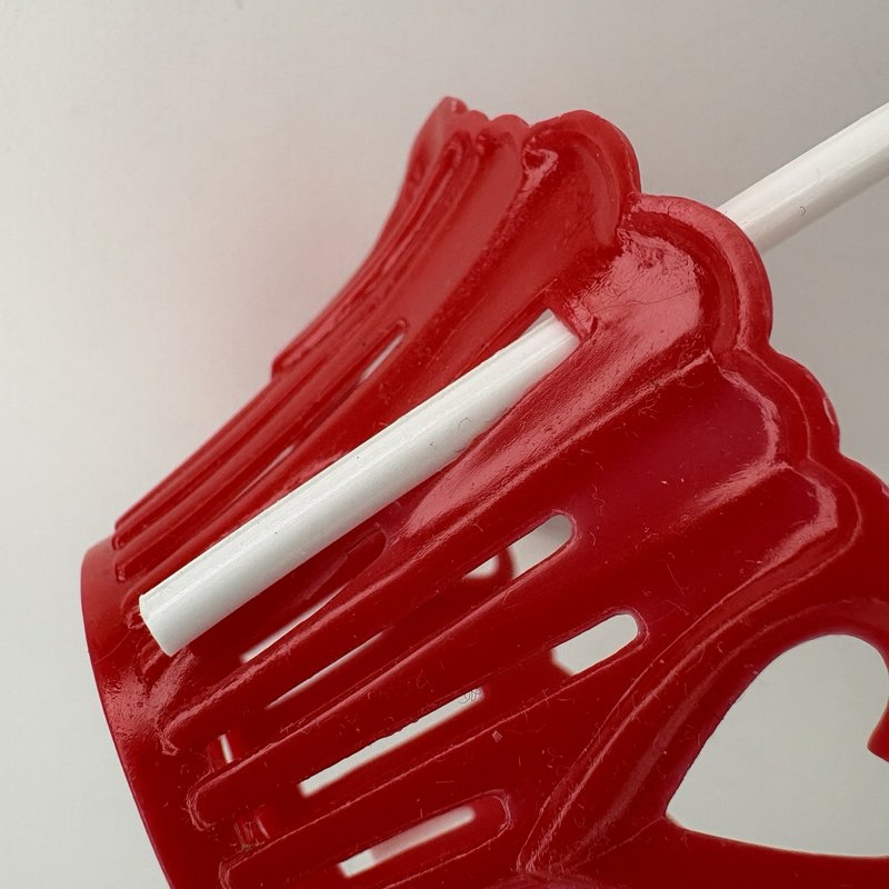 Vintage Valentine Plastic Candy Set Heart Container Nut Baskets Cupcake Picks