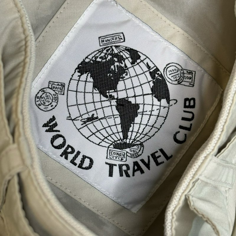 World Travel Club Men’s Beige Lightweight Bomber Style  Zip Jacket XL