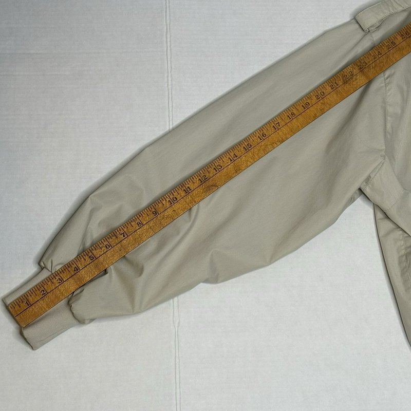 World Travel Club Men’s Beige Lightweight Bomber Style  Zip Jacket XL