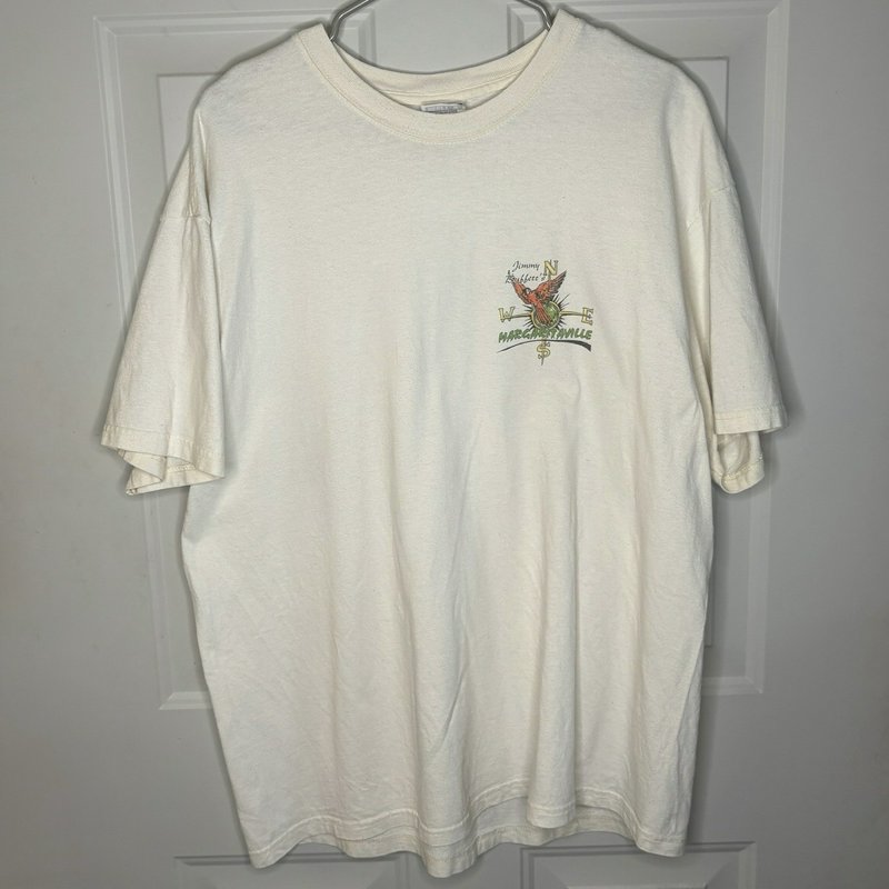 Jimmy Buffett Margaritaville Key West Parrot Map Graphic T Shirt XL