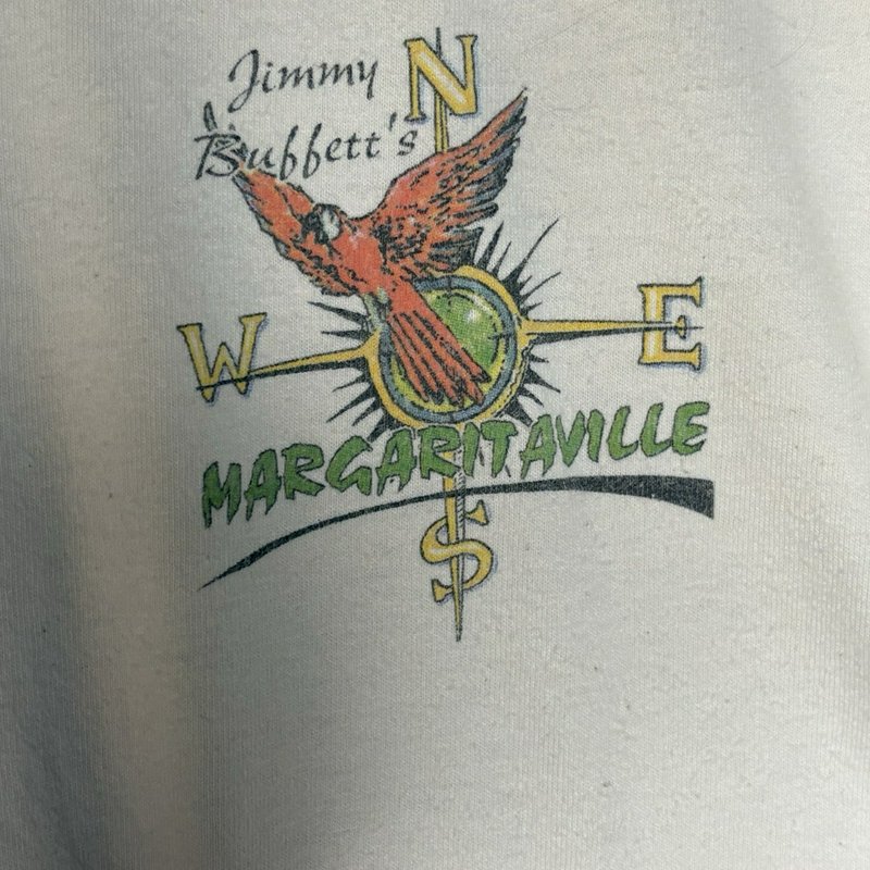 Jimmy Buffett Margaritaville Key West Parrot Map Graphic T Shirt XL