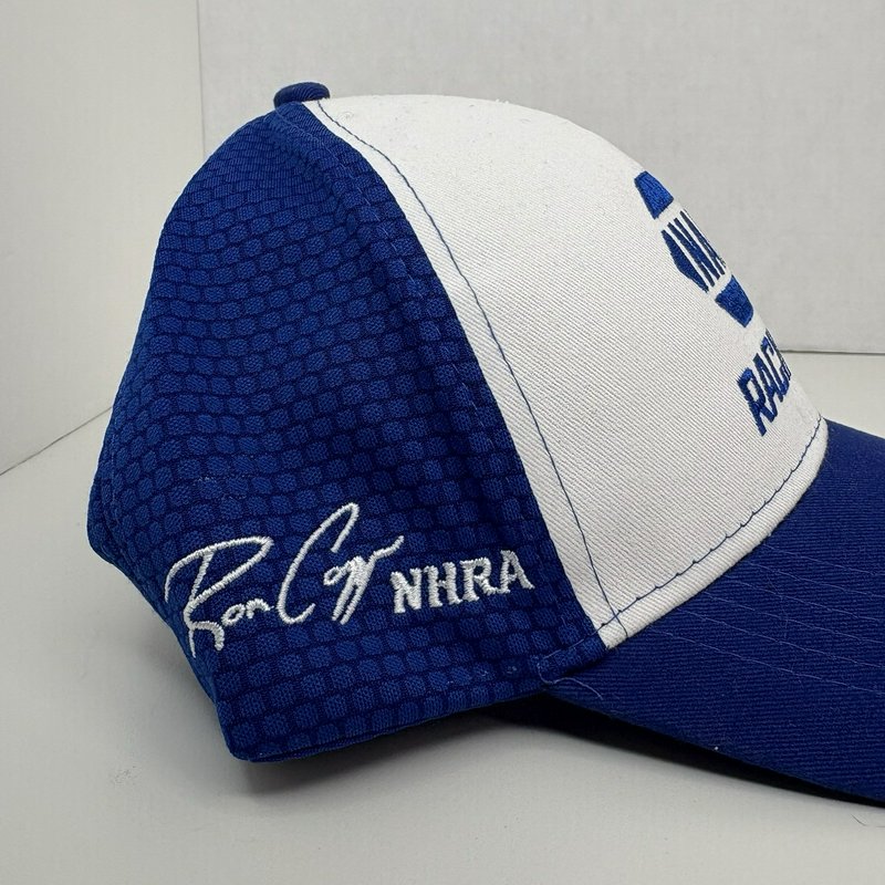 NAPA Racing NASCAR Team Hat Embroidered Driver Signatures Blue White Cap