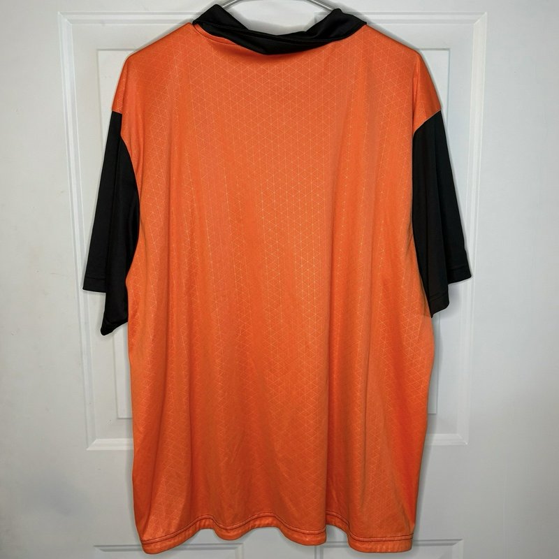 Baltimore Orioles Polo Shirt Stitches MLB Black Orange Short Sleeve Mens Large