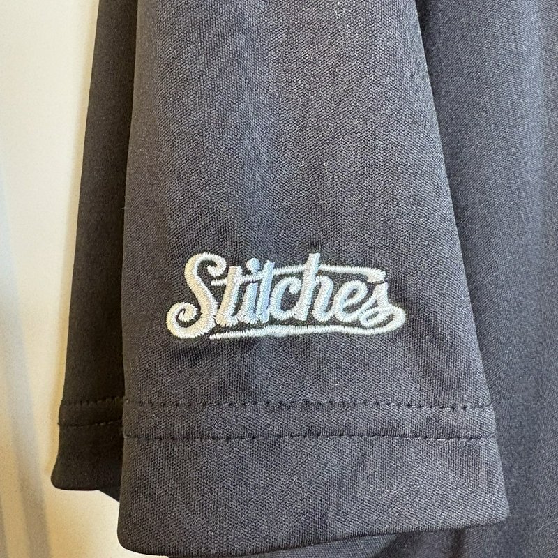 Baltimore Orioles Polo Shirt Stitches MLB Black Orange Short Sleeve Mens Large