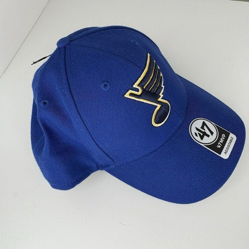 St. Louis Blues NHL 47 Brand MVP Adjustable Hat Royal Blue New w/ Tags