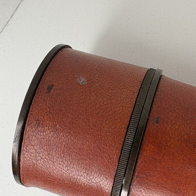 Kelvin & Hughes London 1917 Spyglass Telescope w/ Wood Glass Display Case