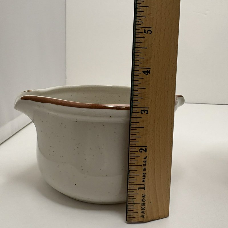 Imperial Stoneware H-1000 Countryside Creamer & Melting Bowl Japan