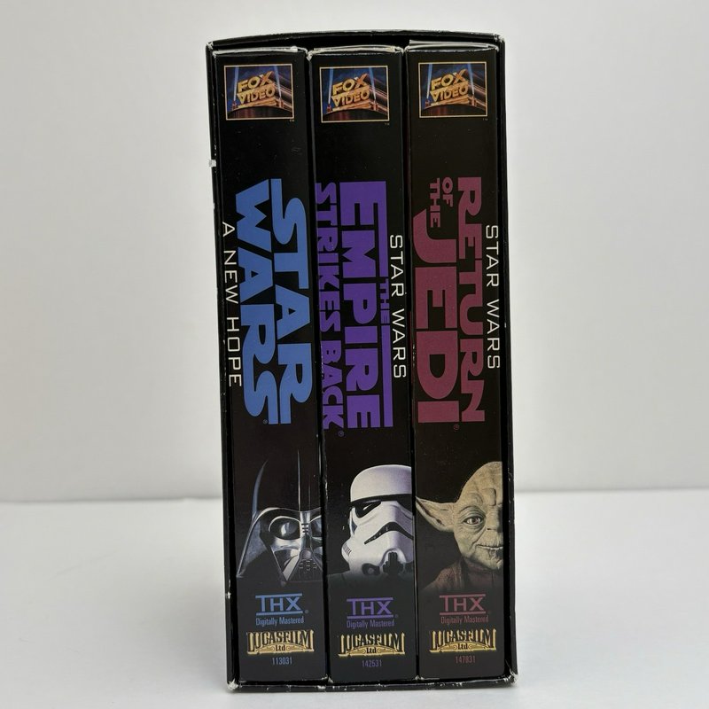 Star Wars Trilogy VHS Box Set 1995 THX Fox Video Original Trilogy Complete