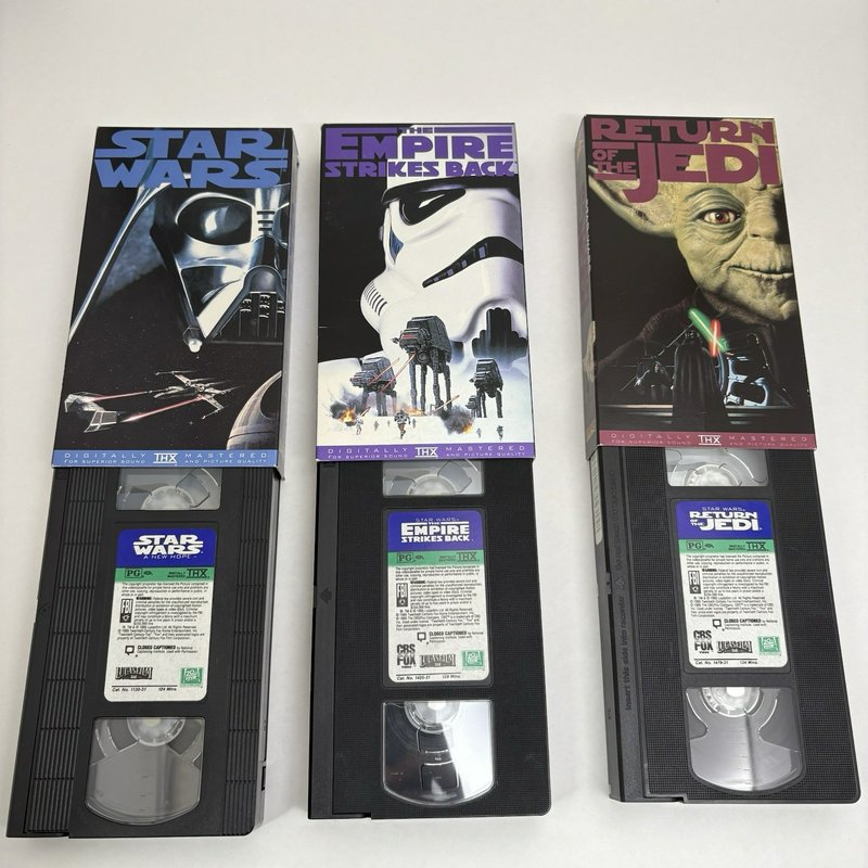 Star Wars Trilogy VHS Box Set 1995 THX Fox Video Original Trilogy Complete