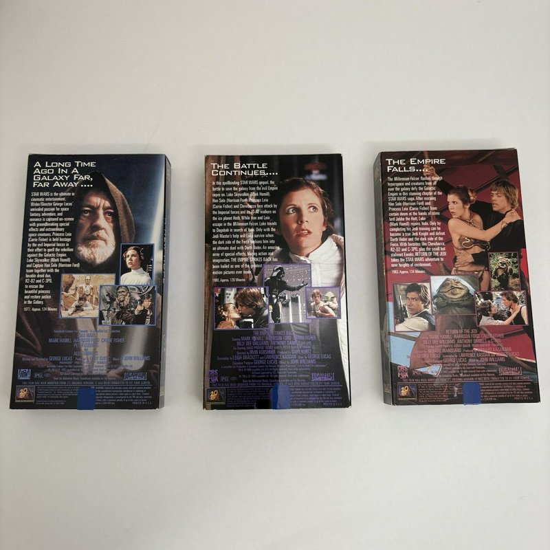 Star Wars Trilogy VHS Box Set 1995 THX Fox Video Original Trilogy Complete