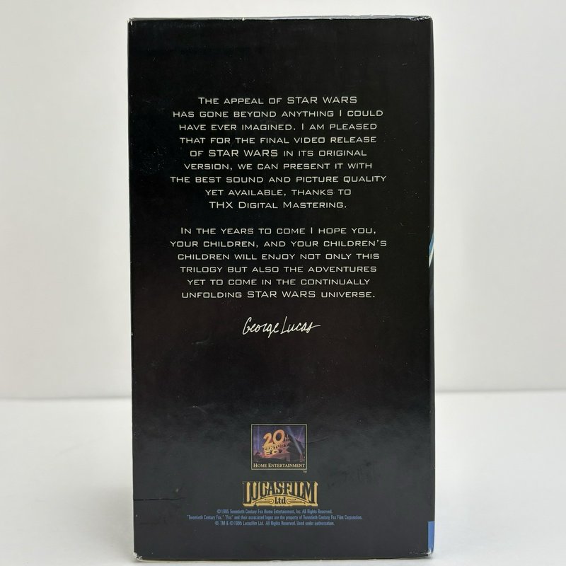 Star Wars Trilogy VHS Box Set 1995 THX Fox Video Original Trilogy Complete