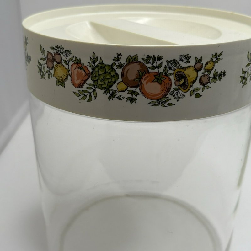 Vintage Pyrex Spice of Life Canister w Lid & 2 CorningWare Mugs