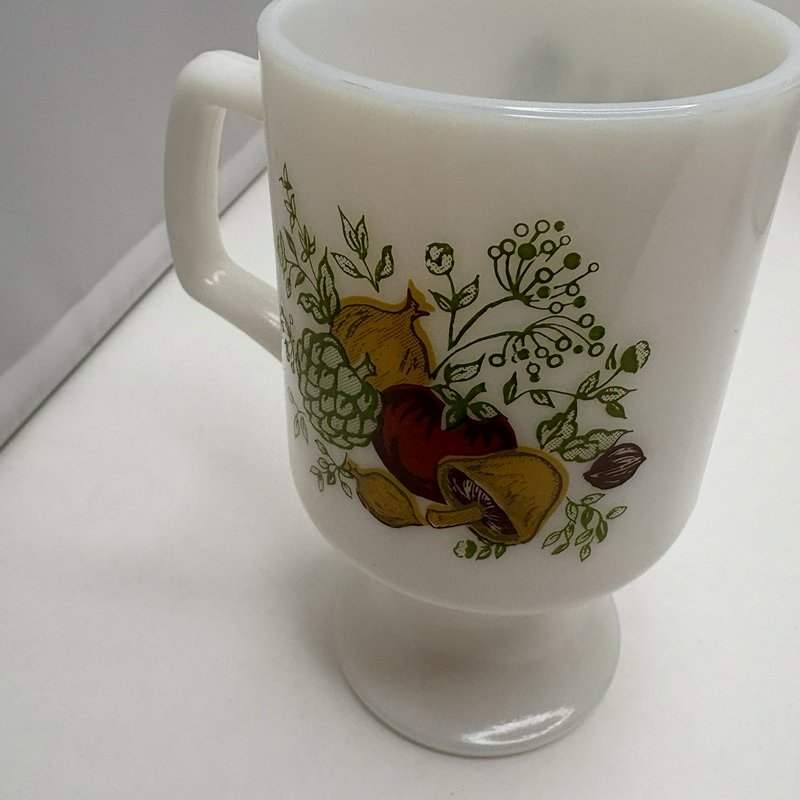 Vintage Pyrex Spice of Life Canister w Lid & 2 CorningWare Mugs