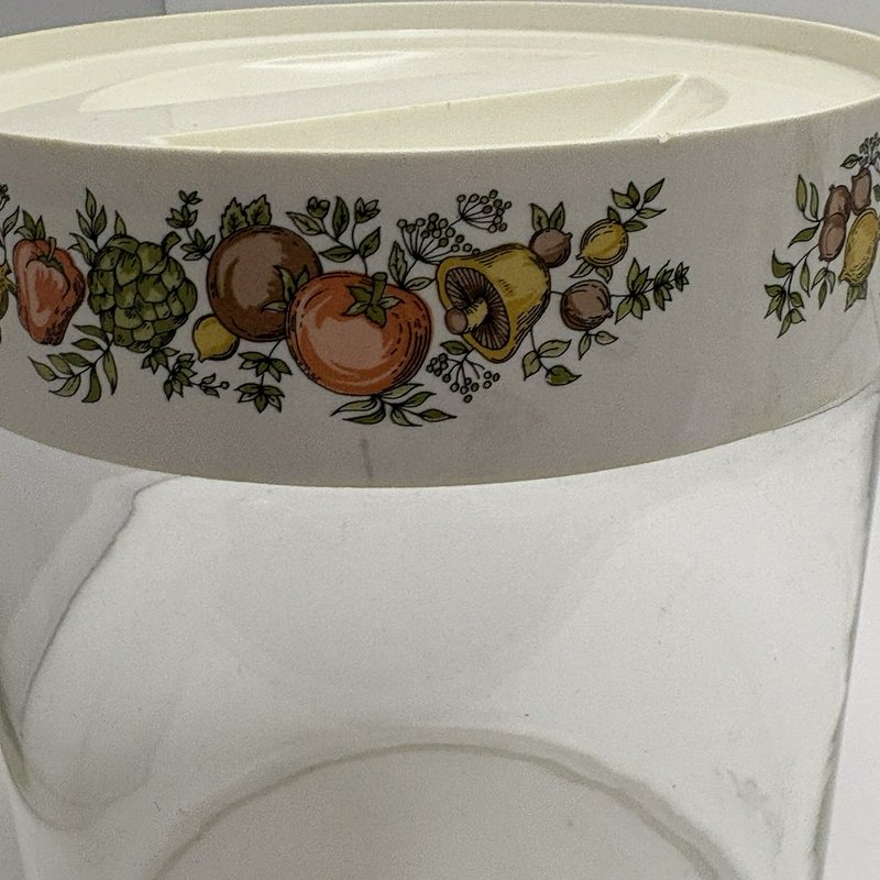 Vintage Pyrex Spice of Life Canister w Lid & 2 CorningWare Mugs
