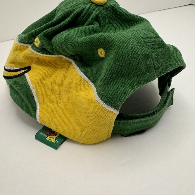 Vintage AOC Boxing Kangaroo Australia Hat Green Yellow Adjustable