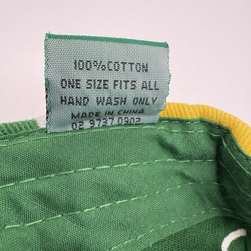 Vintage AOC Boxing Kangaroo Australia Hat Green Yellow Adjustable