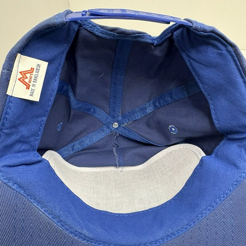 Vintage Cute Buns Snapback Hat Blue Graphic Rope Cap One Size