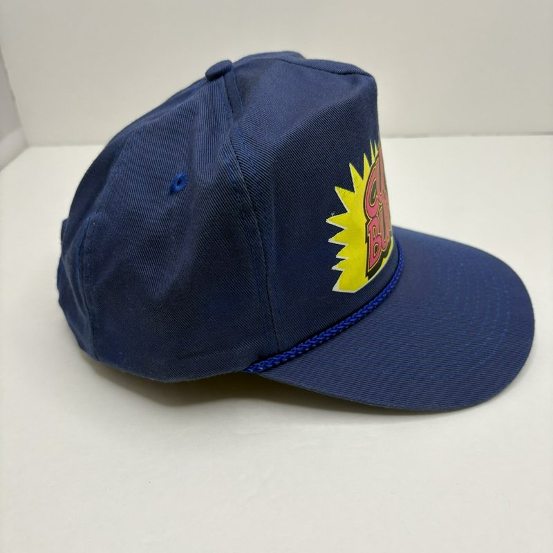 Vintage Cute Buns Snapback Hat Blue Graphic Rope Cap One Size