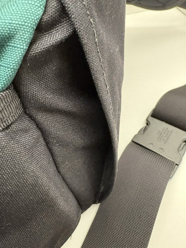 L.L.Bean Waist Pack Fanny Pack Teal Black Multi Pocket Adjustable Strap