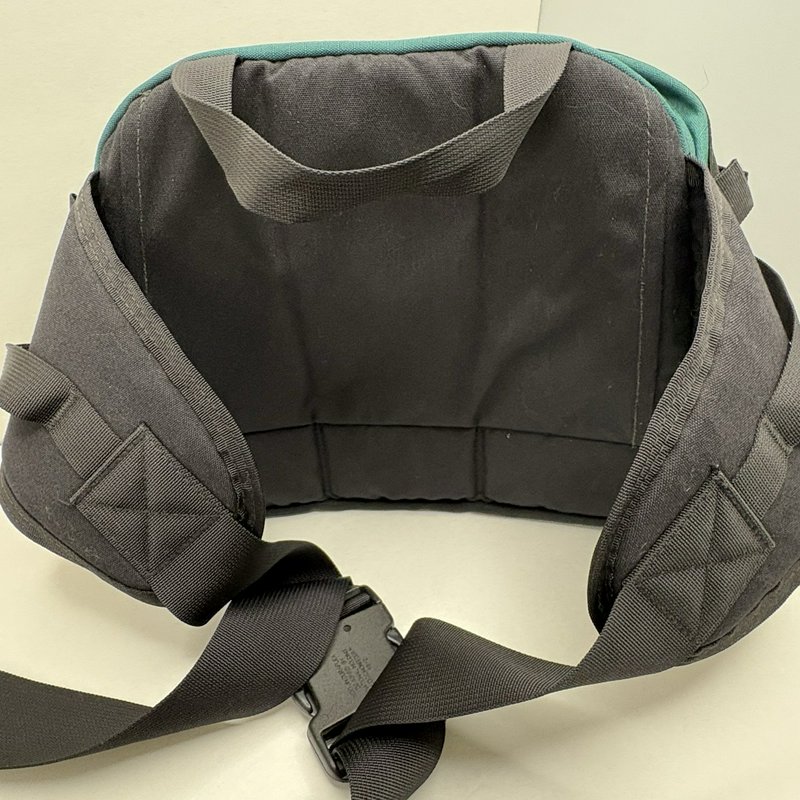 L.L.Bean Waist Pack Fanny Pack Teal Black Multi Pocket Adjustable Strap