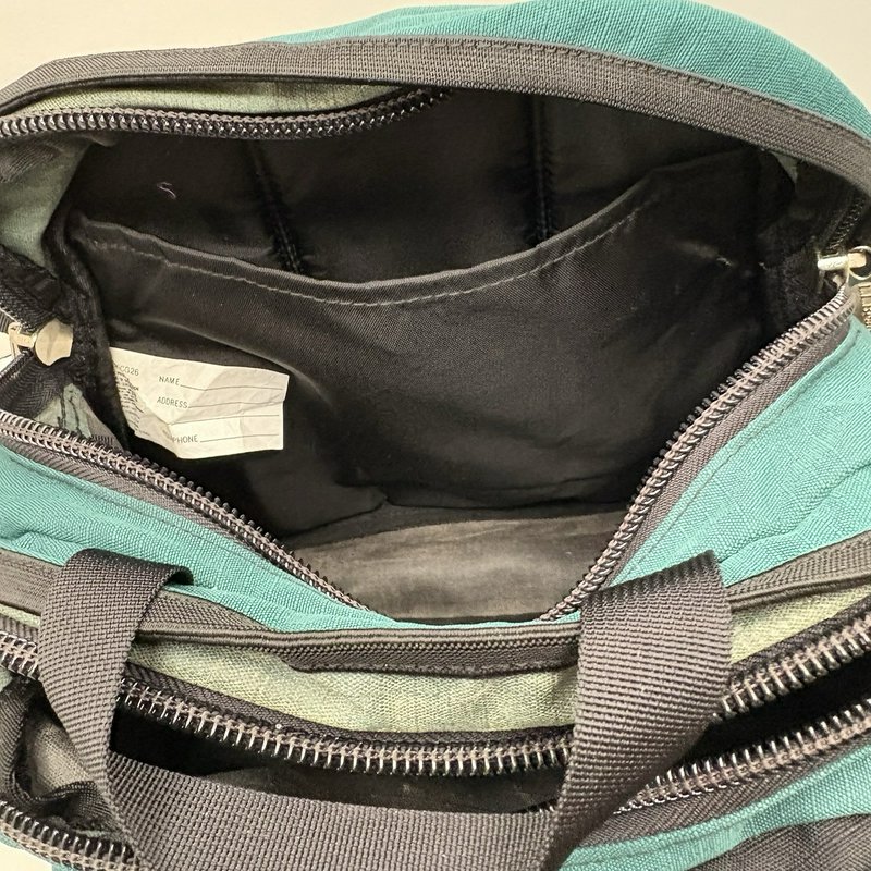 L.L.Bean Waist Pack Fanny Pack Teal Black Multi Pocket Adjustable Strap