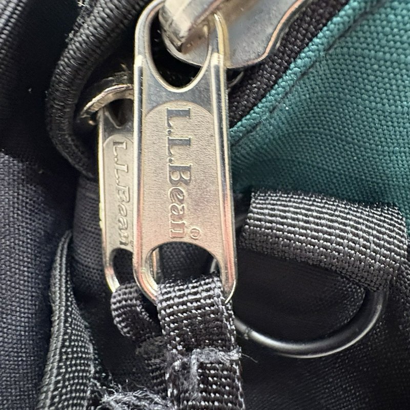 L.L.Bean Waist Pack Fanny Pack Teal Black Multi Pocket Adjustable Strap