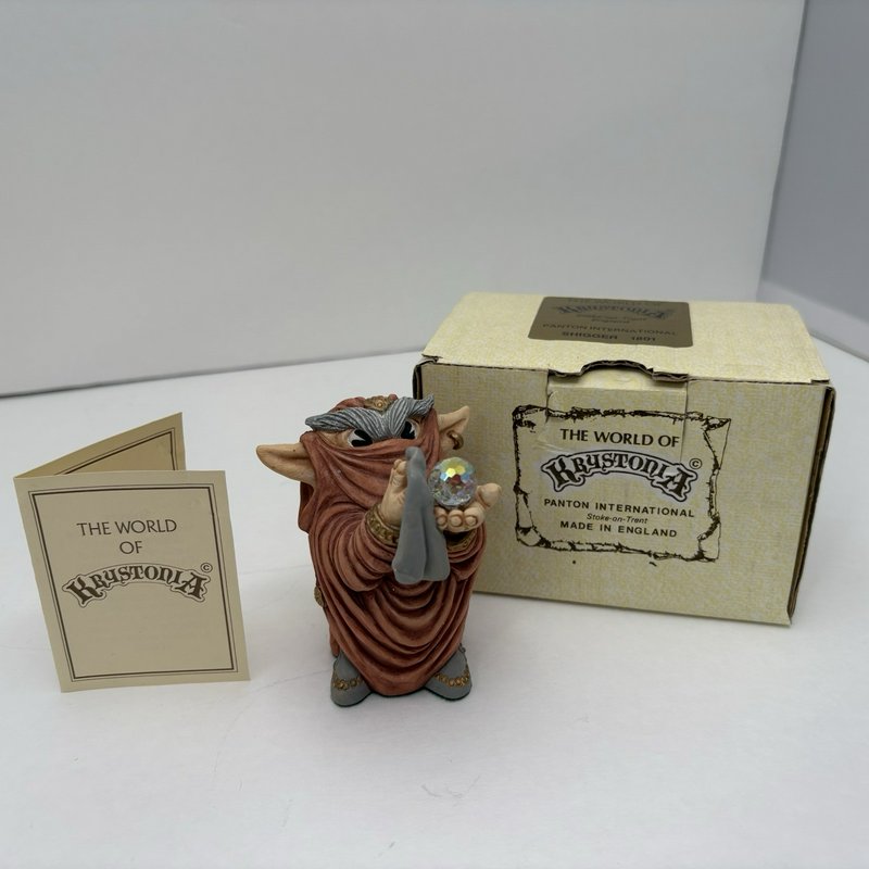 Krystonia Shigger 1801 Panton 1988 England w/ Box & COA Crystal Orb
