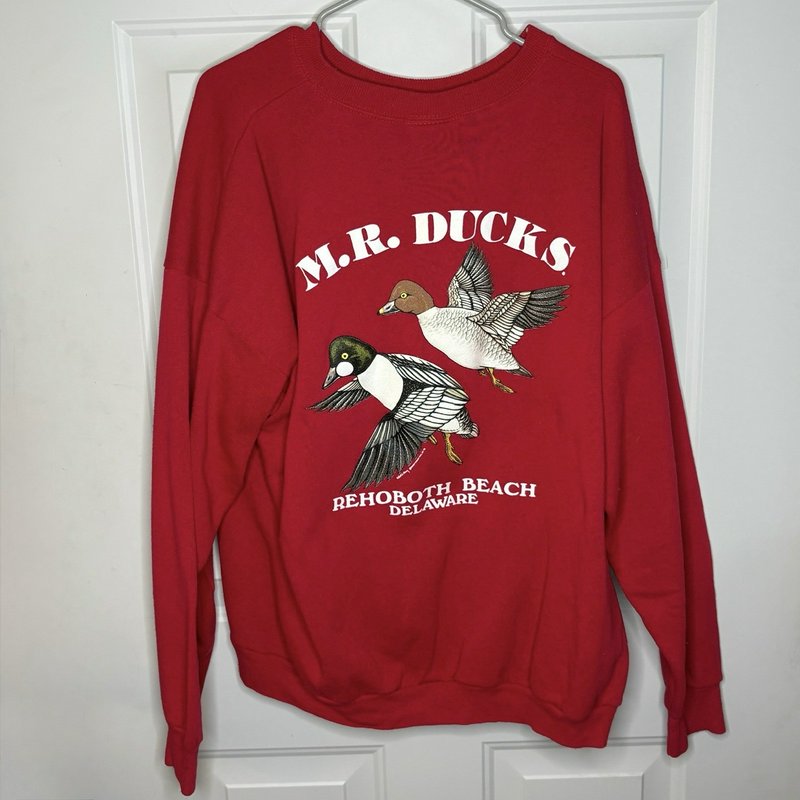 Vintage 1995 M.R. Ducks Rehoboth Beach DE Sweatshirt 2XL Lee USA