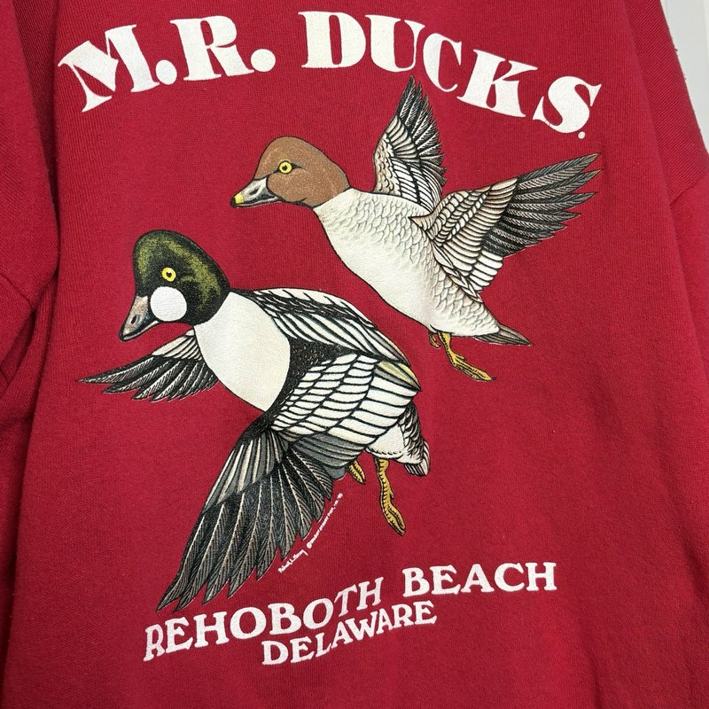 Vintage 1995 M.R. Ducks Rehoboth Beach DE Sweatshirt 2XL Lee USA