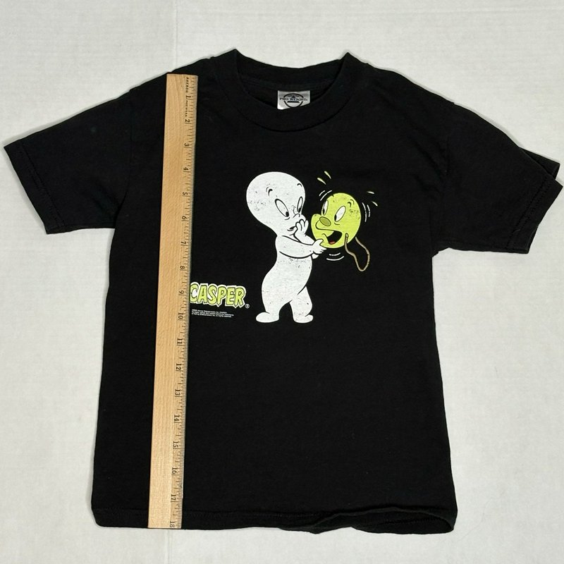 Casper Glow In The Dark Youth 6/8 T Shirt 2005 Black Ghost Graphic