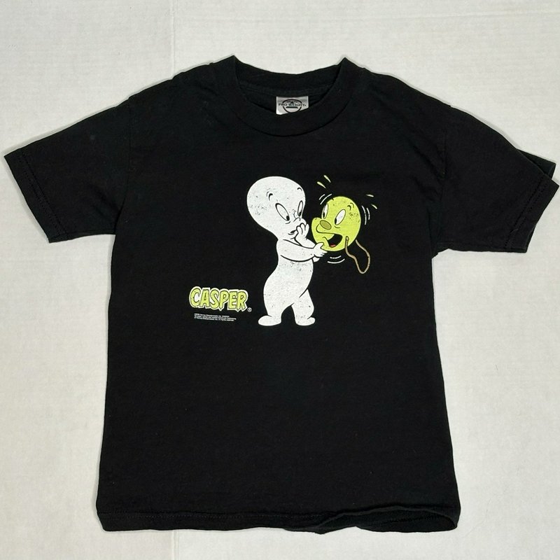 Casper Glow In The Dark Youth 6/8 T Shirt 2005 Black Ghost Graphic