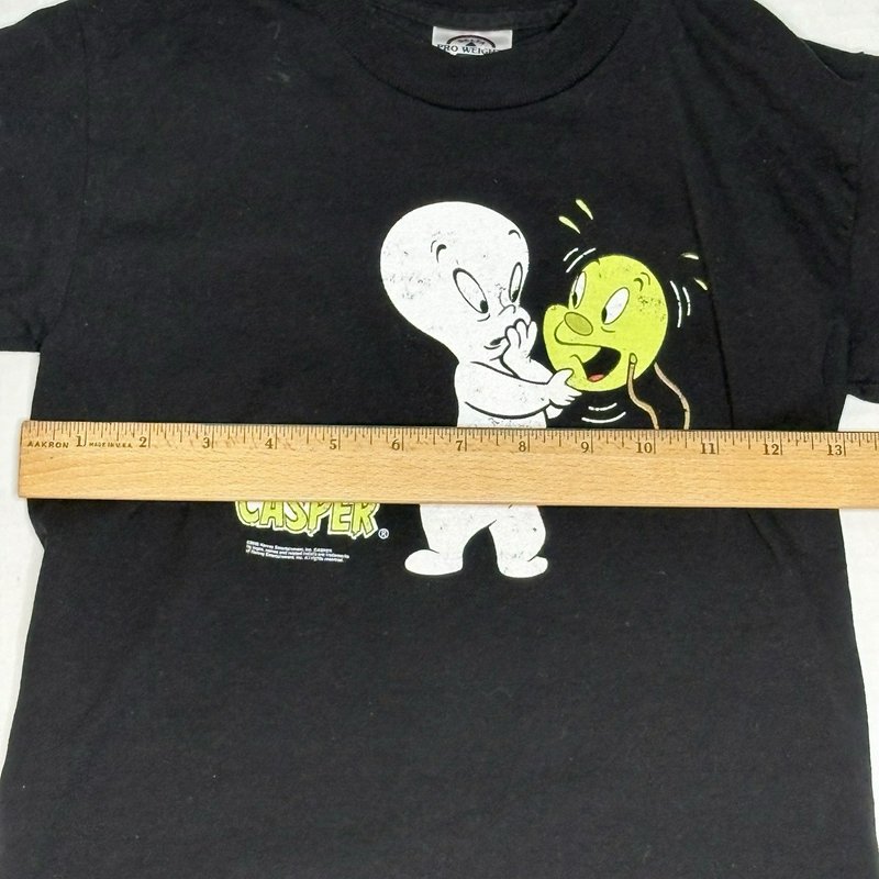 Casper Glow In The Dark Youth 6/8 T Shirt 2005 Black Ghost Graphic