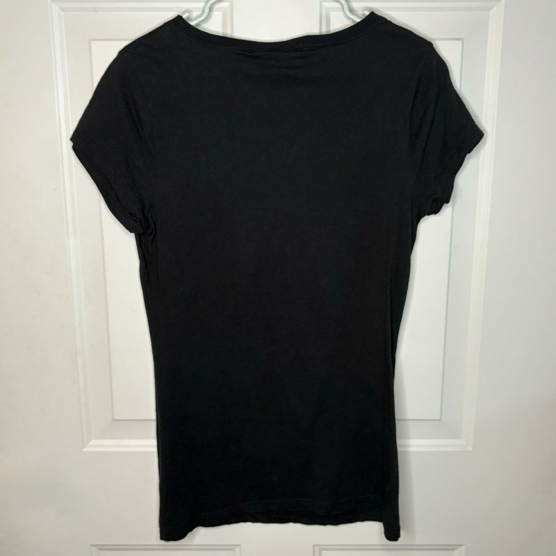 Walt Disney World Black T Shirt Leopard Mickey Head Women’s Size S