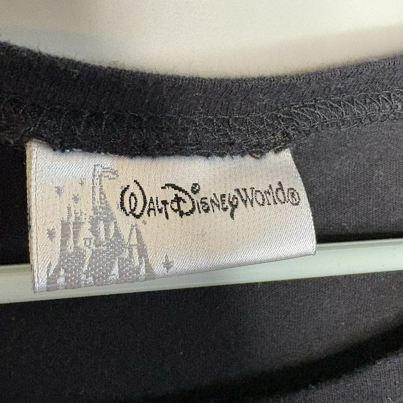 Walt Disney World Black T Shirt Leopard Mickey Head Women’s Size S