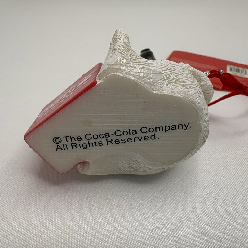 1995 Coca Cola Polar Bear Tapestry Throw + Ornaments Plush
