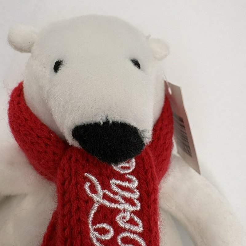 1995 Coca Cola Polar Bear Tapestry Throw + Ornaments Plush