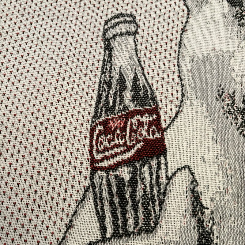 1995 Coca Cola Polar Bear Tapestry Throw + Ornaments Plush