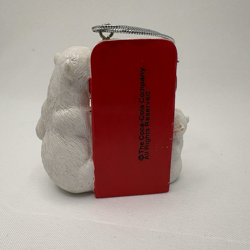 1995 Coca Cola Polar Bear Tapestry Throw + Ornaments Plush