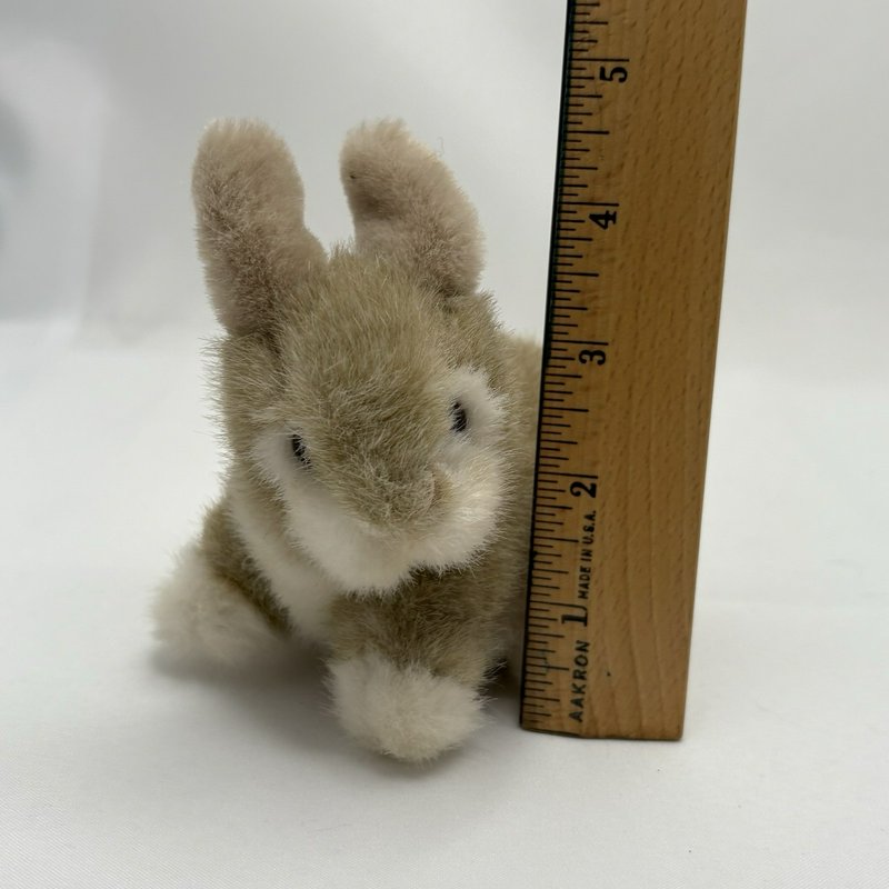 Russ Puddles Bunny Rabbit Plush Brown Cream Stuffed Animal Toy