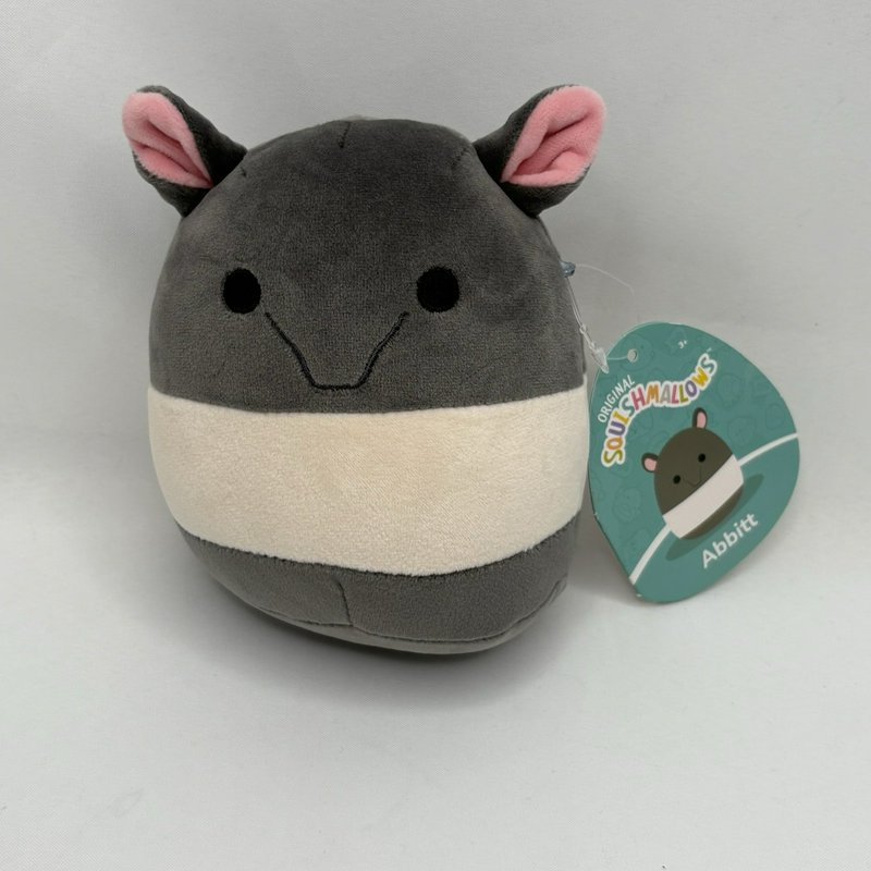 Squishmallows Abbitt Gray Mouse 5” Plush NWT Kellytoy