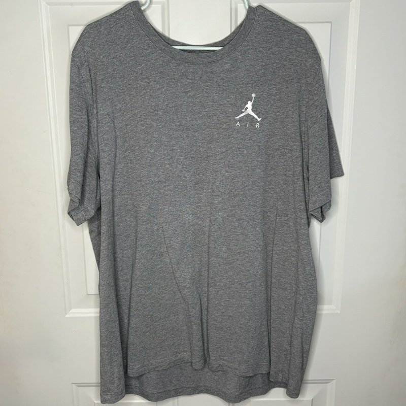 Nike Air Jordan Gray Short Sleeve T-Shirt XXL Jumpman Logo