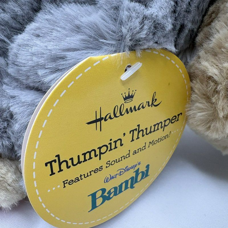 Hallmark Disney Bambi Thumpin’ Thumper Sound & Motion Plush 10” With Tag