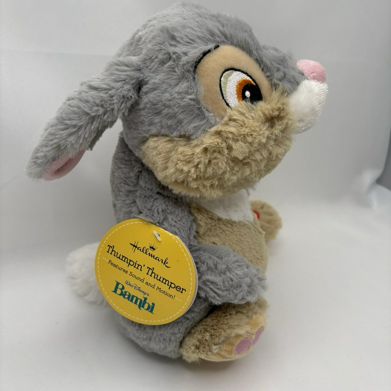 Hallmark Disney Bambi Thumpin’ Thumper Sound & Motion Plush 10” With Tag
