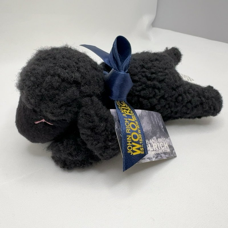 John Rich & Bros Woolrich Black Lamb Plush 7” w/ Ribbon